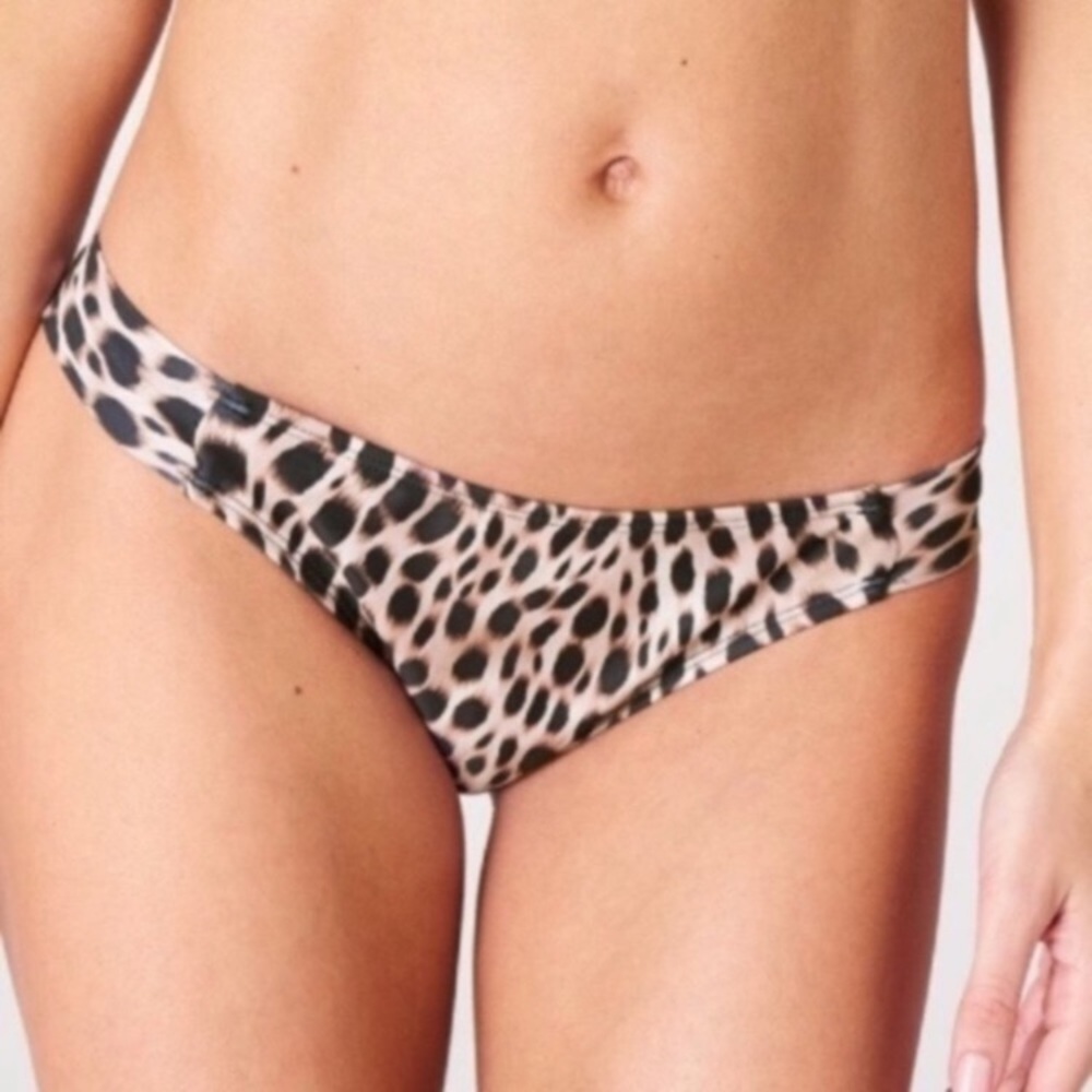 NWT L Motel Rocks Cheetah Bikini Bottoms